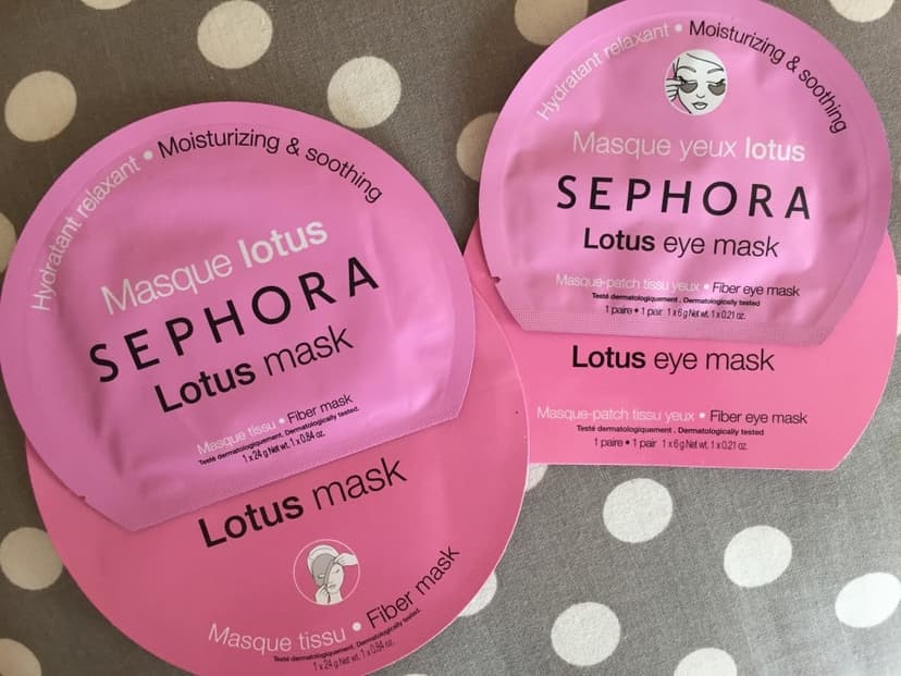 Les masques Lotus &#8211; Sephora