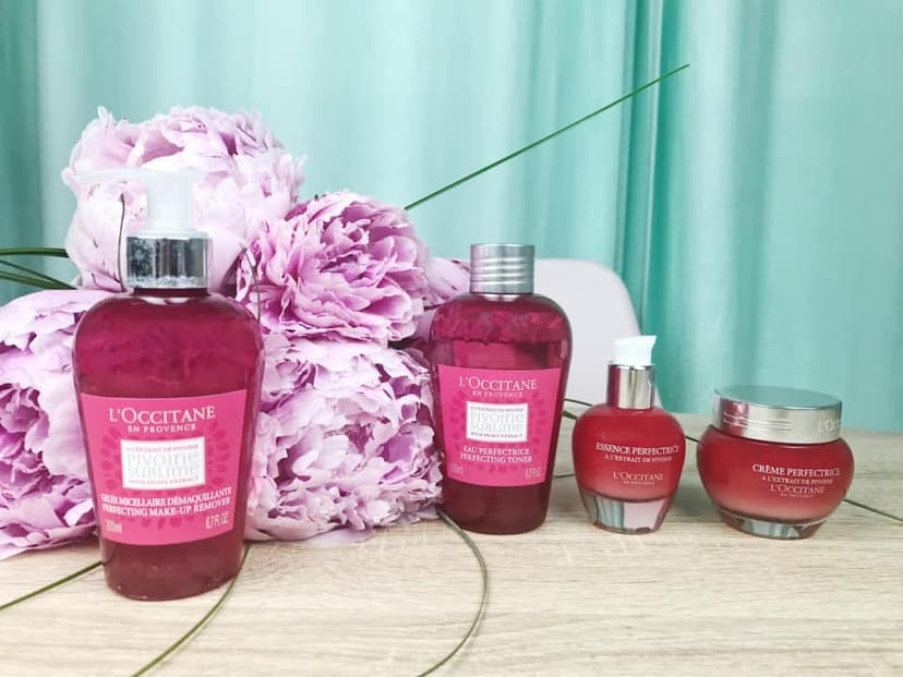 Un teint zéro défaut avec la Collection Pivoine de L&rsquo;Occitane