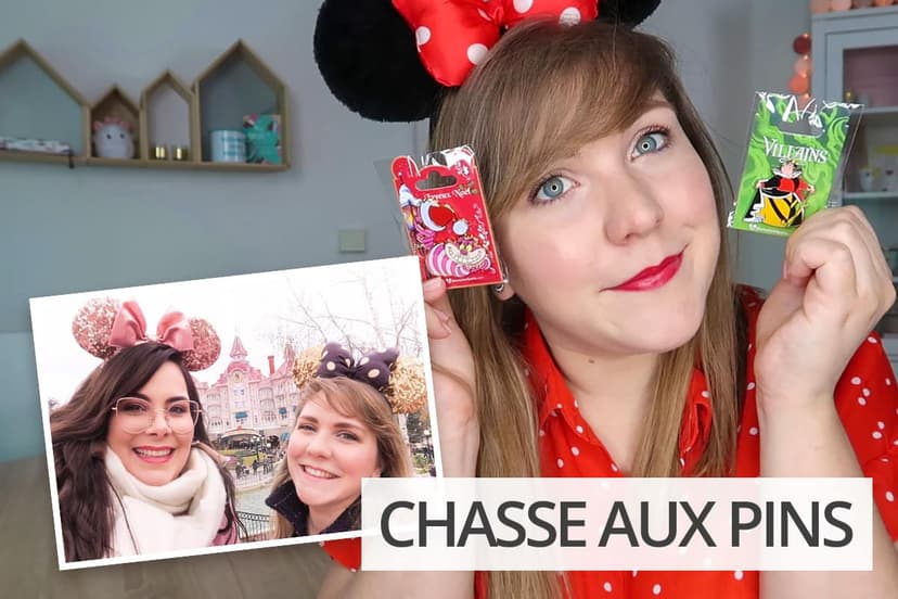 Emilie et moi partons à la chasse aux pins à Disneyland Paris